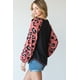 thumbnail image 5 of Blusa Ccwholesalesclothings Con Cuello Redondo Y Bloques De Color Con Estampado Animal Malva, 5 of 5