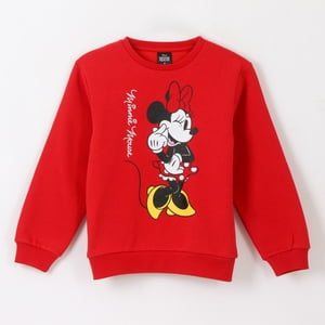 Polerón Cerrado Niña Minnie Guiño Rojo Disney