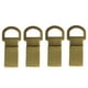 thumbnail image 2 of 4 piezas carabiner cintas molle colgando cinturón hebillas ganchos d-ring de barro, 2 of 3