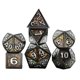thumbnail image 4 of 7 Piezas De Dados De Varios Lados De Metal D4 D6 D8 D10 D12 D20 Juego De Troqueles D, 4 of 5