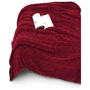 Genérico - Frazadas Texturizadas 2 Plaza 230X200 Cm J7