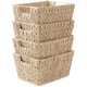 thumbnail image 2 of Set de 4 cestas organizadoras Casafield de jacinto de agua 30 x 23 x 15 cm, 2 of 7