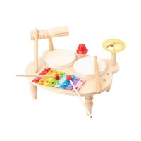 Magideal - Juego De Batería De Xilófono Juguete De Aprendizaje Preescolar Mano Coordinación De Ojos Favores De Fiesta Instrumento Musical Montessori Juguete Para