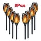 thumbnail image 1 of 1/2/4/6/8/10pcs Solar Flame Torch Lights Flickering Light Waterproof Garden Decoration Outdoor Lawn Path Yard Patio Floor Lamps, 3x3x20.6in, 1 of 3