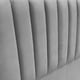 thumbnail image 2 of Respaldo Tubular Vertical 2 plazas Felpa Gris Plata, 2 of 3
