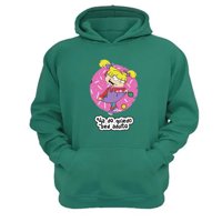 Genérico - Polerón Canguro Angélica Dibujos Animados Verde Aguamarina Talla Xl Unisex