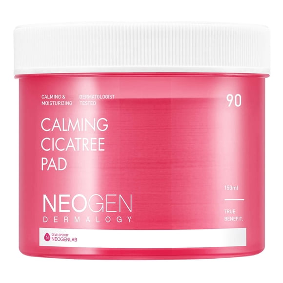 Cica Tree Pad DERMALOGY de NEOGENLAB Calmante, 150 ml, 90 almohadillas
