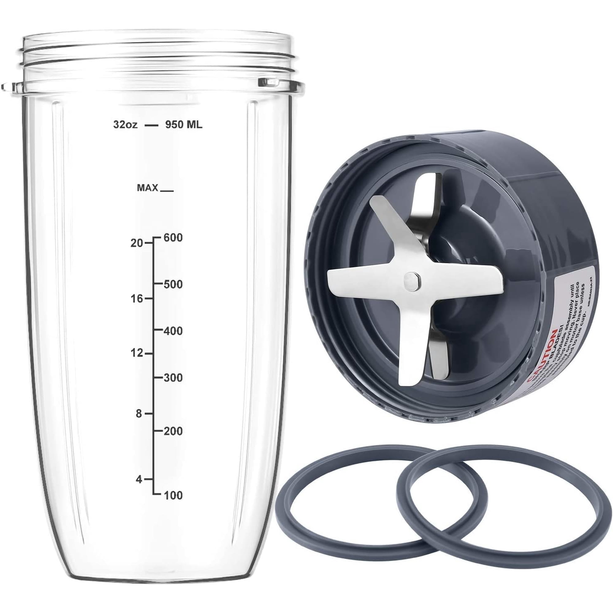 Meet Juice - Piezas De Repuesto Para Vaso Y Cuchilla Para Licuadora, 900 Ml, Para Nutribullet