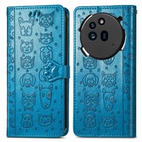 Funda Cartera Foxdock Para Nothing Phone 3A Pro , Flip Pu Con Relieve De Gatos Y Perros, Tarjetero Y Soporte