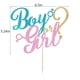 thumbnail image 2 of Topper Para Pastel Niño O Niña Con Brillo Dorado Para Baby Shower, 2 of 9