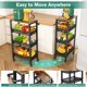 thumbnail image 5 of Carrito de almacenamiento Vivihomety Utility de 4 niveles para baño y cocina, 5 of 8