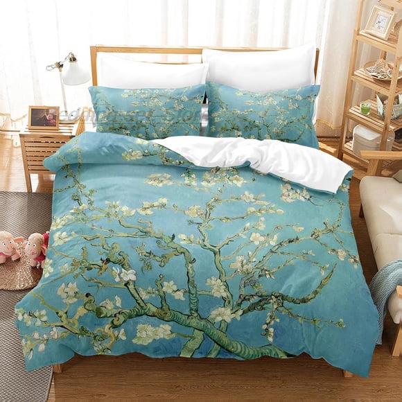 Van Gogh Bedding Set Bed Set Aldult Kid Bedroom Duvetcover Sets retro classic