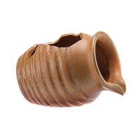 Ioensy - Fuente De Cerámica En Forma De Tarro Con Cascada Paisajística Para Oficina, Pecera, Interior Y Exterior, Color Caqui