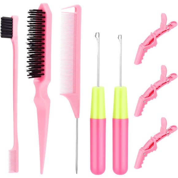 Kit de agujas de crochet para trenzas SWEET VIEW, 0,388 mm y 0,57 mm