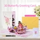 thumbnail image 2 of Tarjeta de Cumpleaños 3D Pop Up FIAMR con Diseño de Mariposas y Flores, 2 of 8