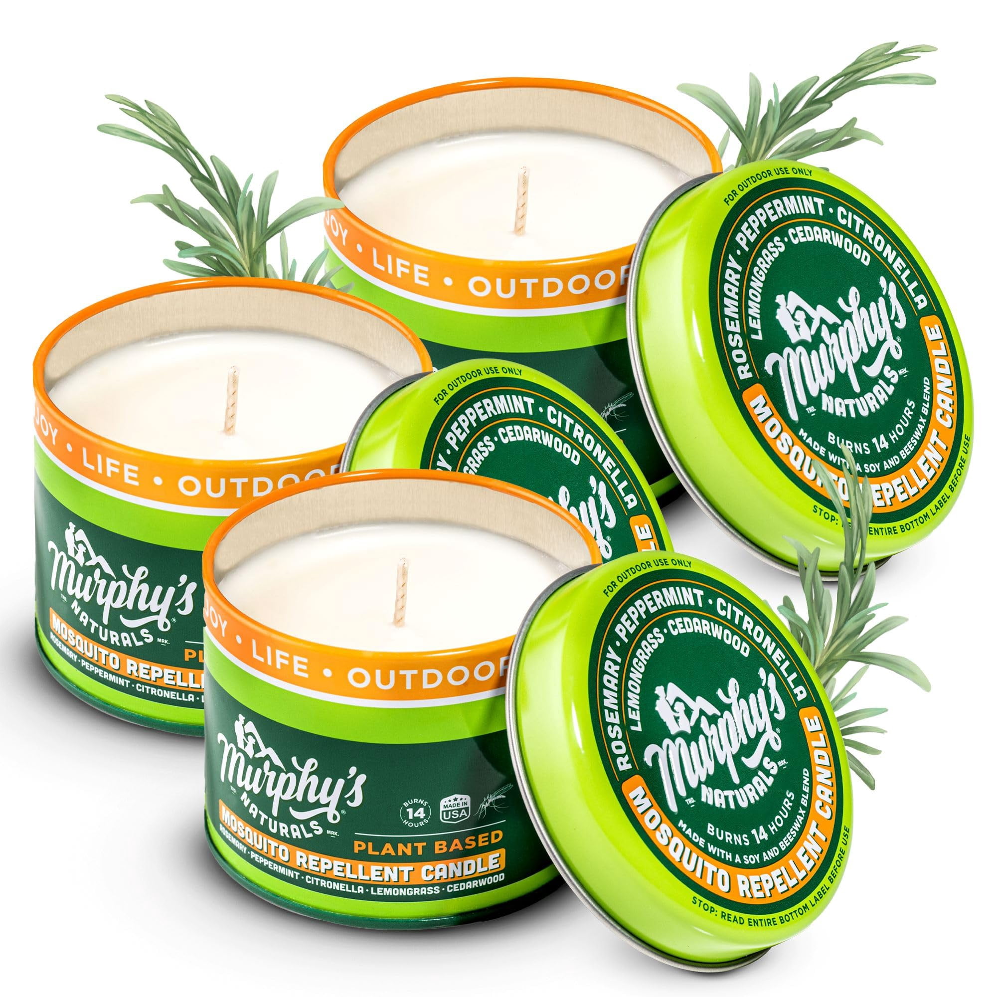 Velas Repelentes De Mosquitos Murphy's Naturals, Paquete De 3