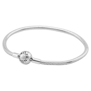 Pulsera Pandora Moments Plata Esterlina Cadena Serpiente Cierre Redondo Size 20 Cm