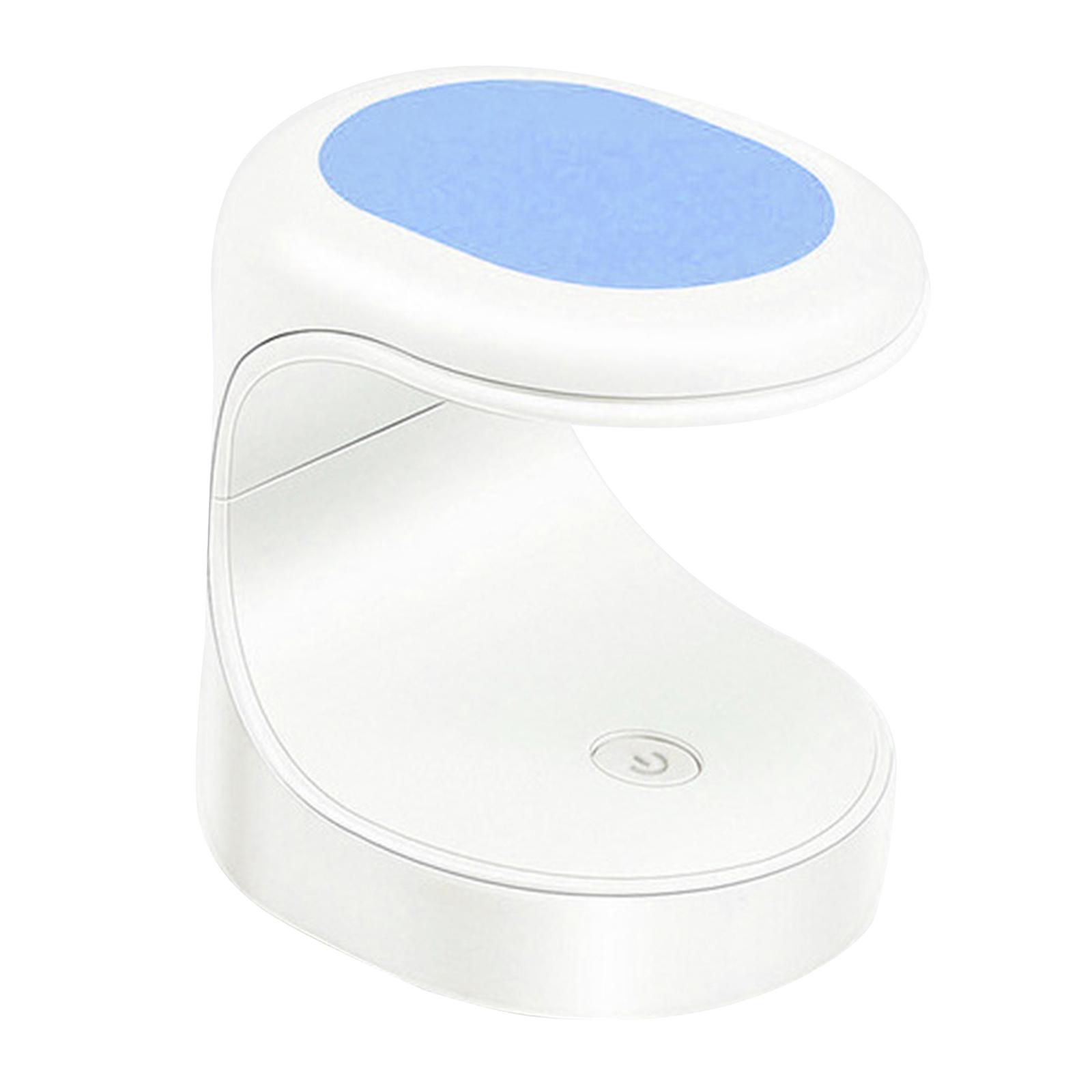 Magideal - Mini Lámpara Secadora De Uñas Carga Usb 16W En Apariencia De Huevo Herramientas De Manicura De Secado Para En Gel Kit Profesion - Azul