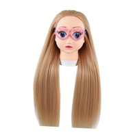Magideal - Cabeza De Maniquí De Entrenamiento, Cabeza De Muñeca De Práctica De Peinado Para Niños Para Trenzar Cabello, Modelo De Cabeza De Muñeca Con Soporte De Estilo A