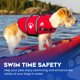 thumbnail image 5 of Chaleco salvavidas para perros Paws Aboard, ajustable, rojo, talla XS, 5 of 7