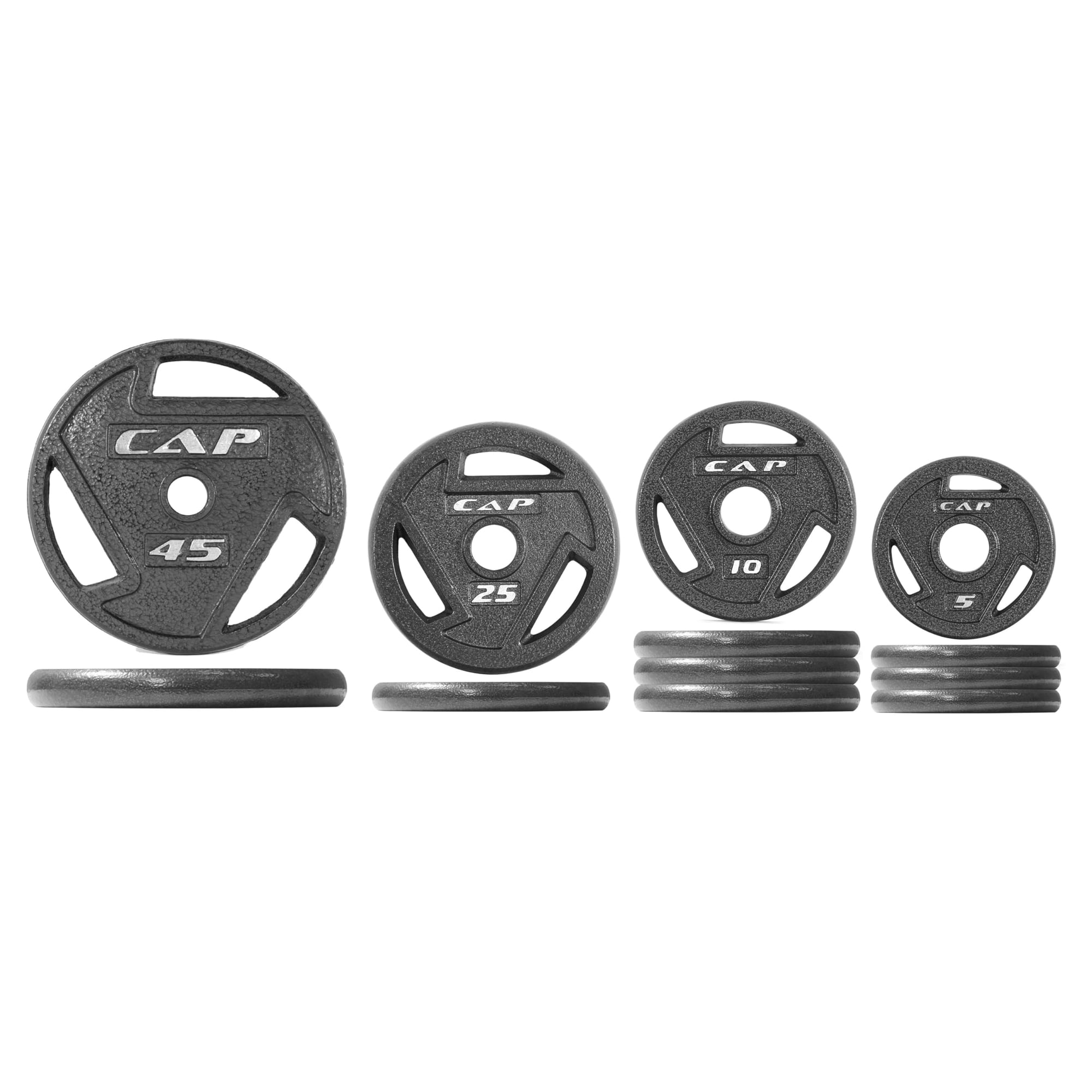 Set De Discos De Peso Cap Barbell De 200 Lb, Olímpicos, De Hierro Fundido