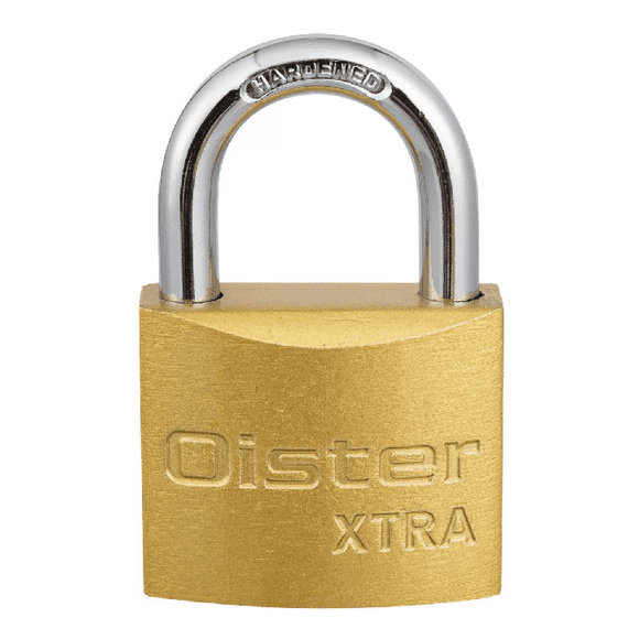 Candado Oister Xtra 30 mm fierro bronceado, amarillo