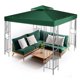 thumbnail image 1 of Cubierta de Reemplazo para Toldo de Gazebo Flexzion 8x8 Impermeable Verde, 1 of 9