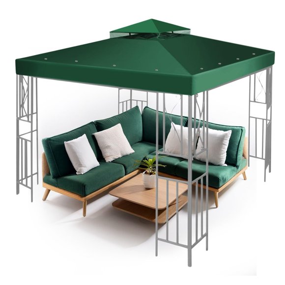 Cubierta de Reemplazo para Toldo de Gazebo Flexzion 8x8 Impermeable Verde