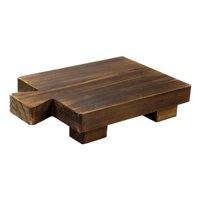 Magideal - Bandejas Con Patas De Madera Jabonera De Madera Rústica Soporte De Almacenamiento Rústico Decoración Soporte De Exhibición De Madera Soporte Elevador