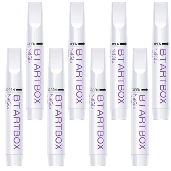 Pegamento Superfuerte para Uñas BTArtbox para Uñas Postizas, 8 piezas, 0,07 oz