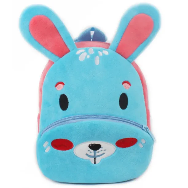 Fashion Children School Bags 3D Cartoon Print Plush Kids Backpack Kindergarten Boys and Girls School Bags Mini Backpack Book Bag