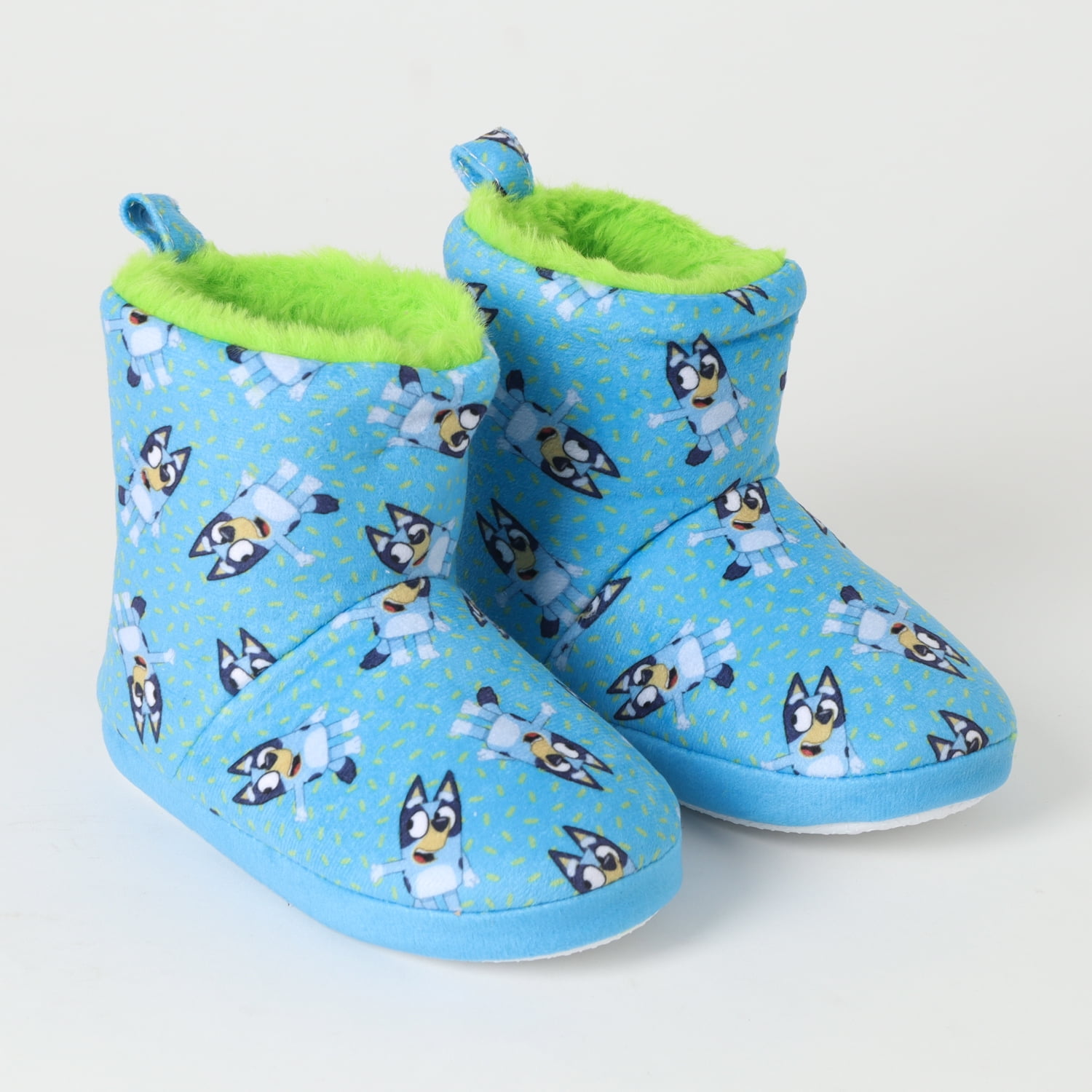 Pantufla Niño Green Spots Azul Bluey