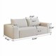 thumbnail image 4 of 63 "2Setaser Sofá, tela de cordón, sofás de asiento profundo, cómodo sofá Loveseat, sin montaje, 1 piezas para sala de estar, dormitorio, sala de conferencias, apartamento, 4 of 6