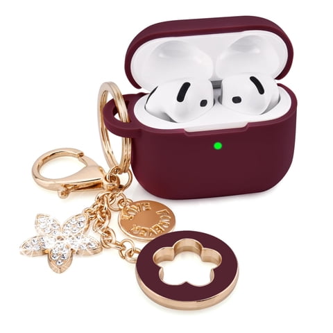 Funda Visoom Apple Airpods 4 Silicona Anticaída Con Llavero