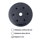 thumbnail image 2 of Barra Z Preolímpica 120 cm Cromada Con 15 kg En Discos PVC, 2 of 3