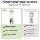 thumbnail image 4 of Licuadora Portátil Recargable De 500 Ml Para Batidos Blancos, 4 of 7