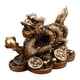 thumbnail image 5 of Feng Shui Chino Dragón Estatua Suerte éxito Oficina Decoración Bronce, 5 of 5