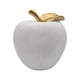 thumbnail image 2 of Figura Adorno De Manzana Blanca Decorativa En Resina Moderna, 2 of 5