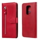thumbnail image 3 of Funda con Cremallera para Motorola MOTO G9 Play, Carcasa Cartera de Cuero PU con Soporte y Tarjetero, 3 of 5