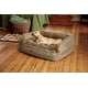 thumbnail image 2 of Cama para perros Orvis Comfortfill-Eco Sofá marrón de tweed mediano, 2 of 3