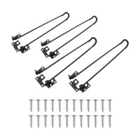 Magideal - 4 Patas De Mesa Para Exteriores, Patas De Escritorio Plegables En Forma De U, Fáciles De Instalar, Portátiles, Estables Para Mesa De Café, Mesa De Cam Altura 35Cm