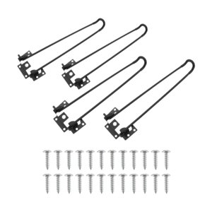 Magideal - 4 Patas De Mesa Para Exteriores, Patas De Escritorio Plegables En Forma De U, Fáciles De Instalar, Portátiles, Estables Para Mesa De Café, Mesa De Cam Altura 35Cm