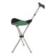thumbnail image 1 of Bastón Con Asiento Para Caminar, Portátil, De Viaje, Ligero, Para Sentarse, Plegable, Color Verde, 1 of 5