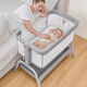 thumbnail image 2 of Cuna Colecho Bebé Colchón Premium Gris Babybond, 2 of 6