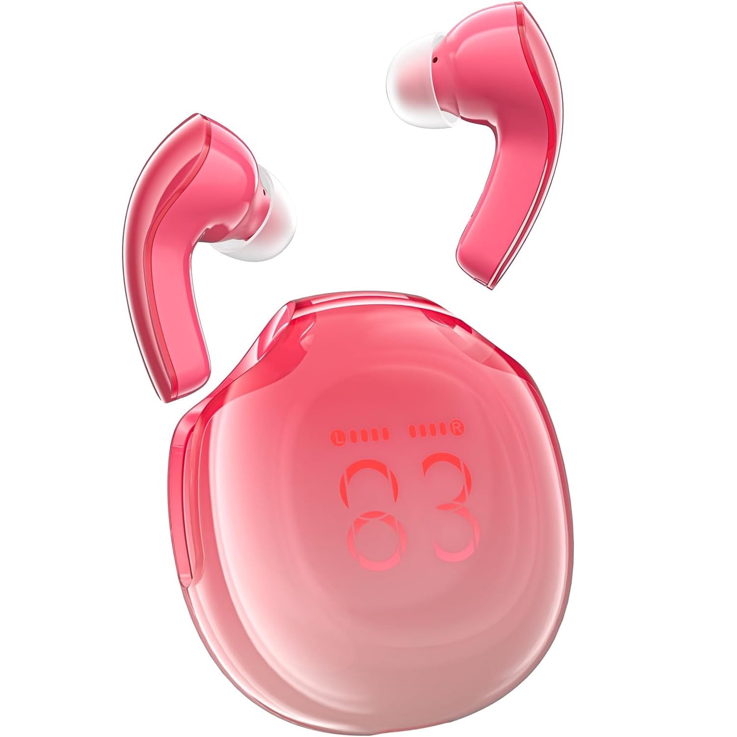 Aaronmei Auriculares Bluetooth 5.3 Rojo