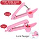 thumbnail image 5 of Deshuesador de cerezas EddHomes con diseño de bloqueo rosa, 5 of 8