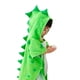 thumbnail image 3 of Toallas con capucha para bebé, algodón con estampado de dinosaurio, bonita toalla de baño, bata infantil, para playa, natación con capucha, poncho para bebés, niños y niñas (verde), 3 of 5