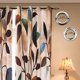 thumbnail image 3 of Cortinas SUBRTEX 132 × 241 cm 50 % de bloqueo de luz, estampado floral marrón, 3 of 6
