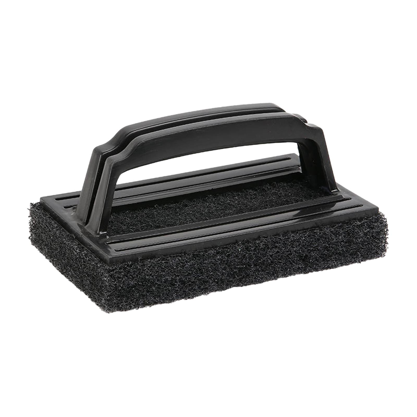 Magideal - Cepillo De Esponja De Limpieza, Cepillo De Mano Para Piscina, Limpiador De Baño, Cómodo De Agarrar, Cepillo De Limpieza De Piscina Para El Piso De La Negro