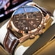 thumbnail image 3 of Reloj para hombre OLEVS de cuero marrón, 40 mm, cuarzo, cronógrafo y fecha, 3 of 3
